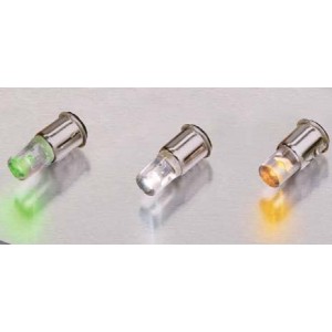 586-1101-105F, Светодиодные лампы - Светодиоды с цоколем T1 3/4 MIDGET FLANGE RED 28V P