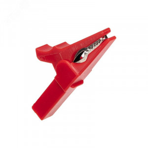 Зажим «крокодил» для тестера 15 А 53 мм гнездо «banana» 16-0033, Зажим 