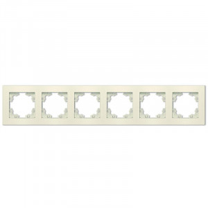 Рамка 6-м Афина универс. сл. кость (ivory) A1043-I