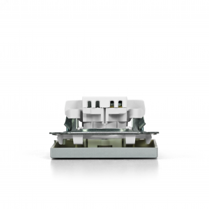 ARTGALLERY 1-клавишный выключатель кнопочный, 10А, механизм, алюминий GAL000315