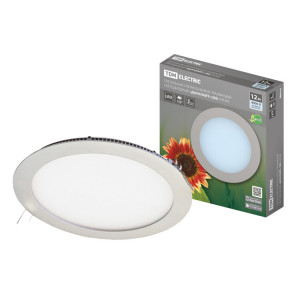 Светильник ультратонкий встраиваемый светодиодный "Даунлайт" СВО (хром) 12 Вт 4000К SQ0329-0014