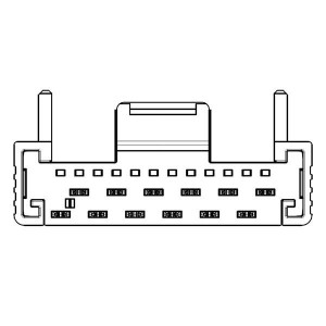 484642, Проводные клеммы и зажимы MiniBridge12Female KoshiriPos straigth