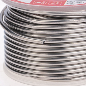 Припой с канифолью ПОС-60 250г,2.0мм, Припой трубчатый с канифолью REXANT, 250 г, d2.0 мм, (олово 60%, свинец 40%), катушка