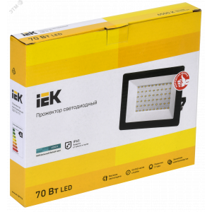 Прожектор светодиодный СДО 06-70 IP65 4000К черн. LPDO601-070-40-K02