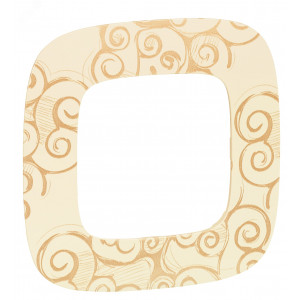 Valena ALLURE Рамка 1 пост Нарцисс золото универсальная 754351