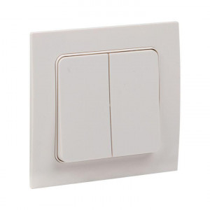 Выключатель 2-кл. Стокгольм 10А бел. PROxima EXV10-023-10