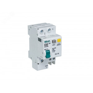 Выключатель автоматический дифференциального тока 2п (1P+N) C 32А 30мА тип AC ДИФ-101 со встроен. защит. от сверхтоков 15160DEK