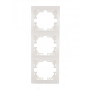 Рамка 3-м Mira вертикал. бел. 701-0200-153