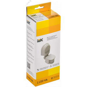 Детектор движения ДД 008 1100Вт угол обз. 180град. дальн. 12м IP44 бел. LDD10-008-1100-001