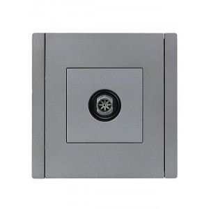 FORTE&PIANO Розетка TV оконечная FP528 сталь IEK FP-A10-O-K46