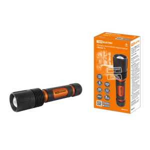 Фонарь «Титан 1» 20 Вт 1 светодиод CREE 2000 лм, 2х18650 3.7 В 2200 мА*ч, IPX7, ЗУ, SQ0350-0060