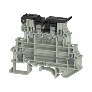 Этажная предохранительная клемма WTN 4 E FSI48 5X20, Этажная клемма, 2 этажа, предохранительная клемма тип предохраниетля 5X20, LED 48V, тип фиксации провода: винтовой, номинальное сечение: 4 мм кв., 16A/30A, 800V, ширина: 8 мм, цвет: серый тип монтажа: DIN35