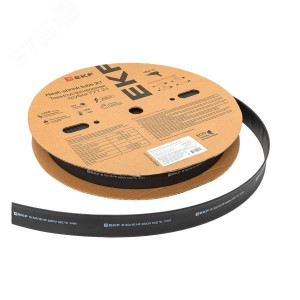 Трубка термоусадочная ТУТ нг 30/15 черн.  tut-30-b