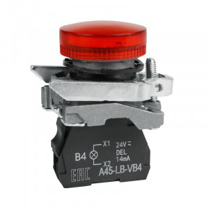 Сигнальная лампа OptiSignal D22 C4-L-B4 красная металл 24VAC/DC XB4BVB4 (14шт) [332177]