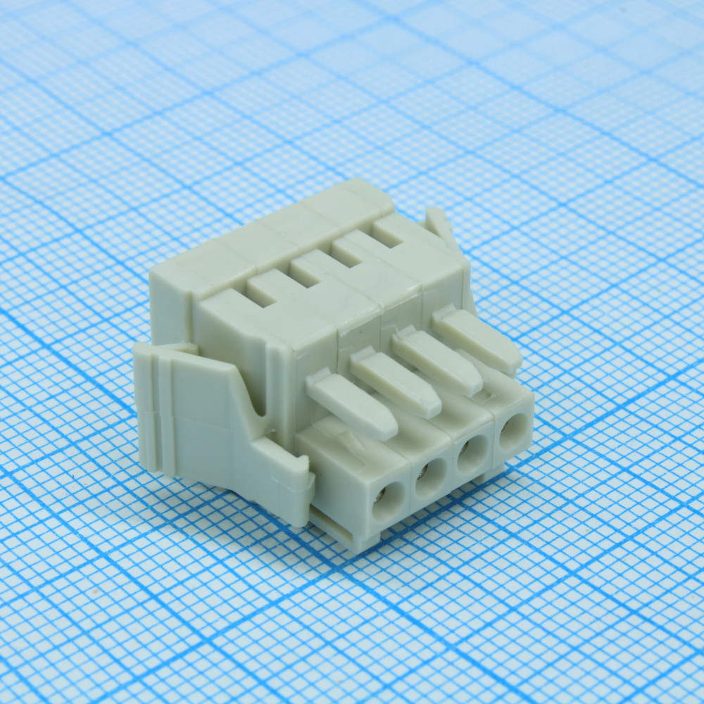 Изображение товара Клеммный блок Degson 8EDGKG с шагом 3.5 мм и 4 контактами