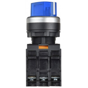 Переключатель с подсв. 2 полож. 1NO+1NC синий MASTER IEK MI-SW60-11XD-3-14-2-K07