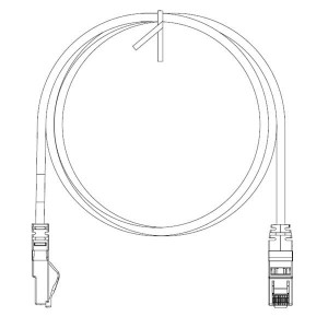 UTPSP2BUY, Кабели Ethernet / Сетевые кабели Copp Pat Cord CAT6 Blue UTP CBL