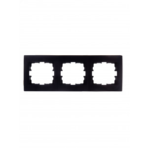 Рамка 3-м Karina горизонт. черн. бархат 707-4200-148