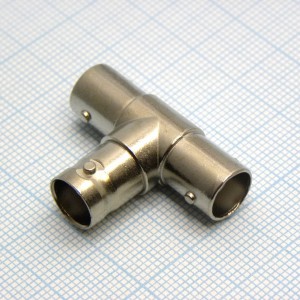 BNC гнездо - 2*BNC гнездо (T-connector), ВЧ переходник