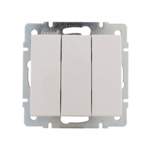 Выключатель RAIN тройной белый механизм 703-0288-109