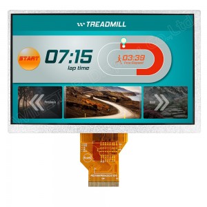 WF70A2SIAGDNN0#, TFT 7.0", 800 x 480, LED подсветка, интерфейс RGB, встроенный контр. ST-5623D+ST5091D, яркость 900 cd/m2, 12 o'clock. -20...+70°C