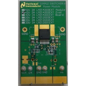 LMZ14202EXTEVAL/NOPB, Средства разработки интегральных схем (ИС) управления питанием LMZ14202EXT EVAL BOARD