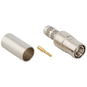 142219, РЧ соединители / Коаксиальные соединители SMB ST CRIMP PLUG 142/223/U NICKEL