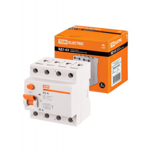 УЗО ВД1-63 4Р 40А 100мА SQ0203-0036