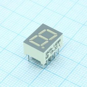 SA39-11EWA, 1 разрядный индикатор 9,9мм/красный/625нм/1.2-4.1мкд/ОА