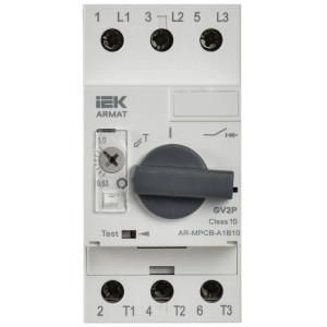 Автоматический выключатель защиты двигателя ARMAT A1 GV2P 0,63-1А IEK AR-MPCB-A1B10