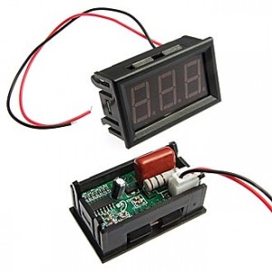 YB27A 60-500VAC GREEN, Цифровой LED вольтметр AC 60-500В ±1%, зеленый