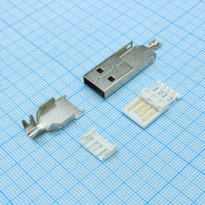 DS1107-WN0, Вилка на кабель USB тип А