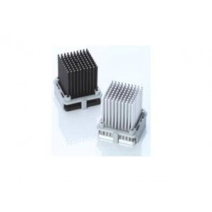 902-21-2-12-2-B-0, Радиаторы Chipset Heat Sink with Clip, Pin Fin, 21mm Chip Size, 11.6mm Height, Aluminum, Black Anodized
