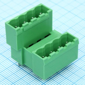 2EDGVTC-5.08-08P-14-00A(H), Разъемный клеммный блок на плату, 8 контактов. Серия 2EDGVTC-5.08