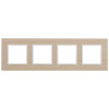 14-5304-01 Рамка на 4 поста, дерево, Elegance, белён.дуб-бел (5/25/1050) Б0049151