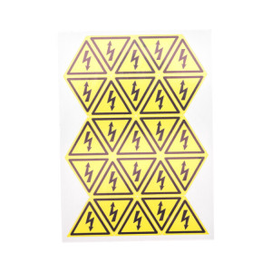 Наклейка знак электробезопасности «Опасность поражения электротоком» 25х25х25 мм 100 шт. 56-0006-1