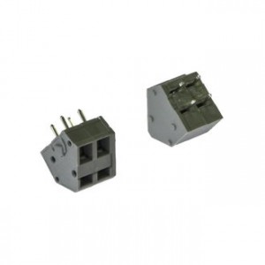 DG245-5.0-02P-11-00A(H), Нажимной безвинтовой клеммный блок на 2 контакта. Зажим типа зажимная клеть. Серия DG245-5.0