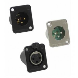 DE3MW, Разъемы XLR DE 3M XLR WHT/SLV S/