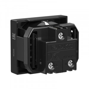 Розетка 1-м 2мод. Viva 16А IP20 2P+E с заземл. защ. шторки черн. 45205
