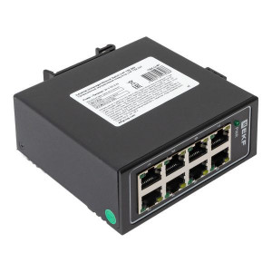 Промышленный неуправляемый коммутатор U-8T, 8 портов 10/100Base-T(X) RJ45, монтаж на динрейку TSX EKF [TSX-U-8T]