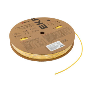 Термоусаживаемая трубка ТУТ нг 4/2 желтая рулон PROxima tut-4-y