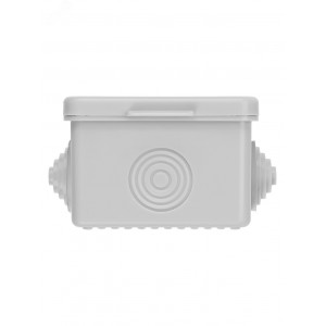 Распаячная коробка ОП 65х65х50мм, крышка, IP54, 4вх. инд. штрихкод SQ1401-0511