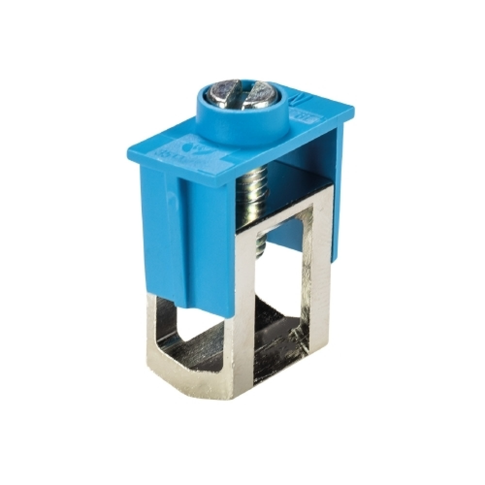 Изображение товара Зажим WAK 35/2 BLAU для N-проводников шина 10х3 125А синий