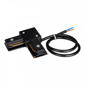 Коннектор угловой с питанием LGD-2TR-CON-L-POWER-BK (C) 039521, Угловой черный коннектор для соединения 2TRA (на 2 провода) треков LGD под углом 90 градусов с подводом питания. Размеры 70.5x70.5 мм (35-сторона квадрата). 70 х 70 х 15 мм. При использовании с треками и аксессуарами другой серии возможно отличие по цвету