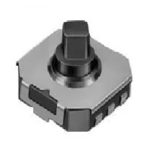 SKRHABE010, Кнопка тактильная на 4 направления с функцией центронажима  усилие 1.23Н в стороны/2.35Н в центре с нправляющими штырьками