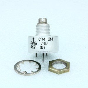 СП4-2Ма 1 А 2-12     4.7К, Резистор переменный подстроечный непроволочный 4.7кОм 1Вт