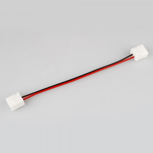 Коннектор выводной FAST-MONO-8mm-L150mm-X2 022309, Двойной коннектор с проводом 15см для соединения 2-х отрезков ГЕРМЕТИЧНЫХ светодиодных одноцветных лент шириной 8мм. Материал - пластик. Максимальный допустимый ток 3А, напряжение до 50 В. Цена за 1шт.