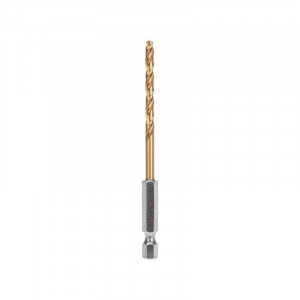 Сверло по металлу, 4мм, Р6М5, ТИТАН, шестигранный хвостовик (1 шт. в упаковке) DIN 338 KR-91-5503