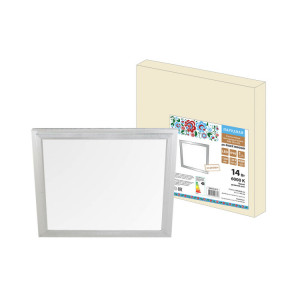 Ультратонкая светодиодная панель серии СВО 295х295, 14 Вт, 6000 К, хром, Народная (без драйвера) SQ0329-0210