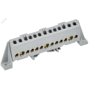 TEKFOR Шина L фаза в комбинированном DIN-изоляторе Стойка 8х12-13-Ср IEK TF-NN20-13-DP-K03